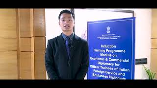 Feedback from Bhutanese Diplomat on 2-day Induction Training Program at MoCI (19-20 March 2024)
