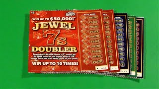 SOOD 642: FIVE $2 JEWEL 7s DOUBLER Florida Lottery Scratch Tickets
