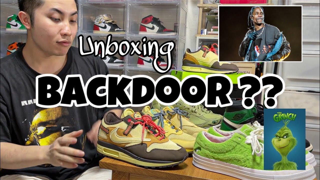 Unboxing Backdoor | Travis Scott Airmax1 | Converse Grinch | New Balance | Jordan 1 ...!