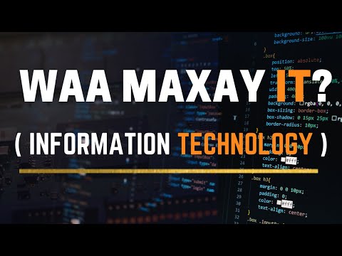 Waa maxay IT (Information Technology)? | What is IT? | 2021