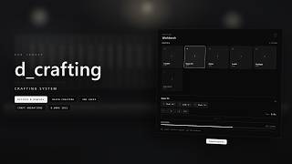 d_crafting — Minimalist Crafting System for FiveM ESX | Workbenches, Job Locks & Batch Crafting