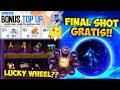 BONUS TOP UP FF BESOK !! Bocoran Final Shoot Gratis Dari Garena &amp; Review Event Lucky Whell Terbaru