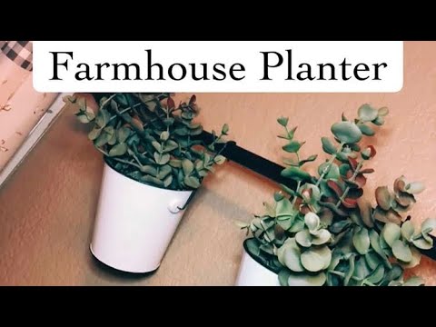 Dollar Tree DIY Farmhouse Planters 
