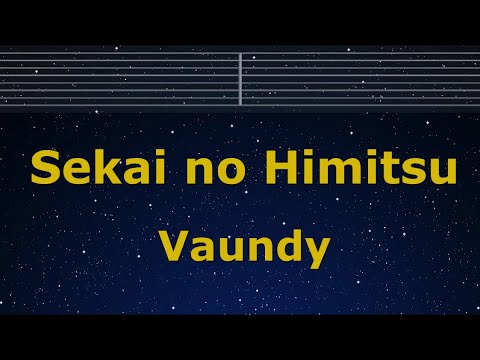 Karaoke♬ Sekai no Himitsu - Vaundy 【No Guide Melody】 Instrumental, Lyric Romanized