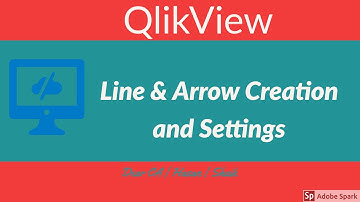 12.line & Arrow Creation and Settings in QlikView.