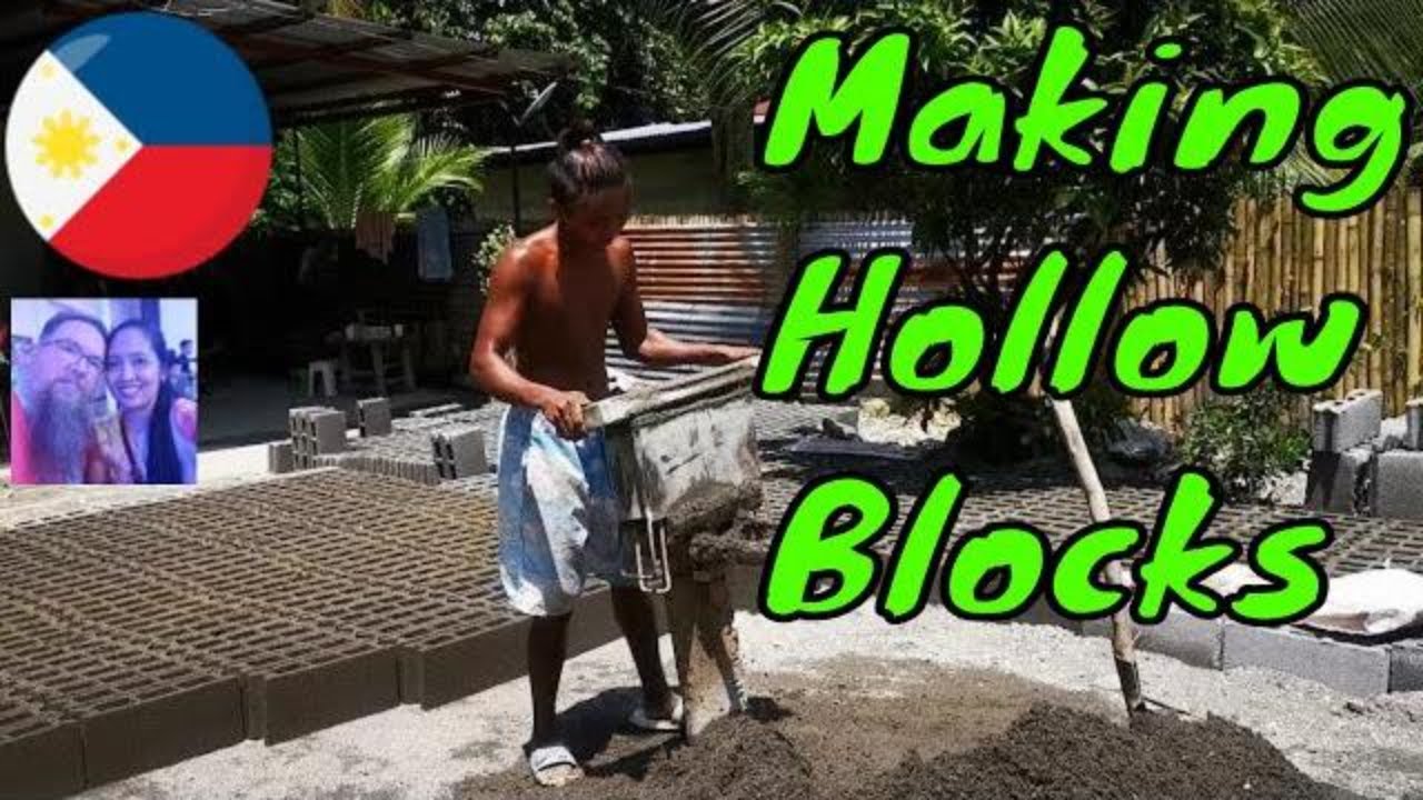 Making Hollow Blocks in The Philippines How Filipinos Make Concrete