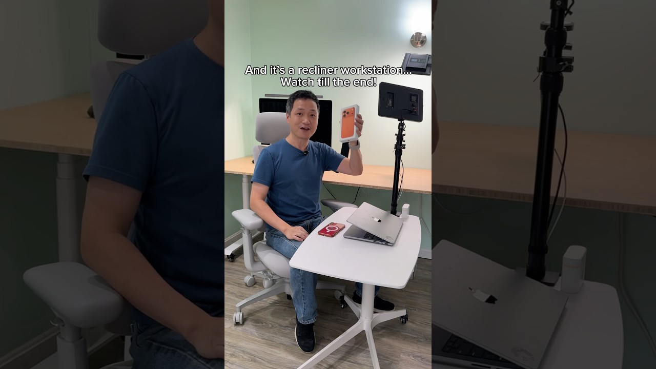 Универсальный мобильный стол с функцией работы стоя, крепление для создания контента на iPhone и ...