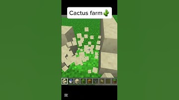 How to build a cactus🌵 farm in #minecraft #minecraftbuilding #minecrafttutorial #shorts