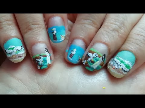 @Paint seagulls nails #art #micropittura #paint