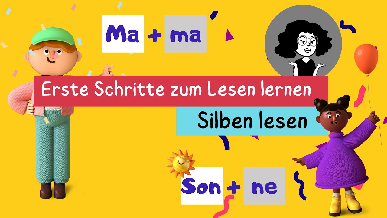 Lesen lernen für Kinder ganz einfach #alphabet #1klasse Teil 1/2 - YouTube