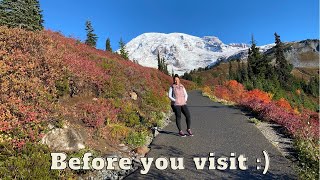 Tips for visiting Mount Rainier | Things I learned during my trip 2022 #mountrainier #mtrainier