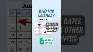 How to Hide Dates from Other Months in a Dynamic Google Sheets Calendar
