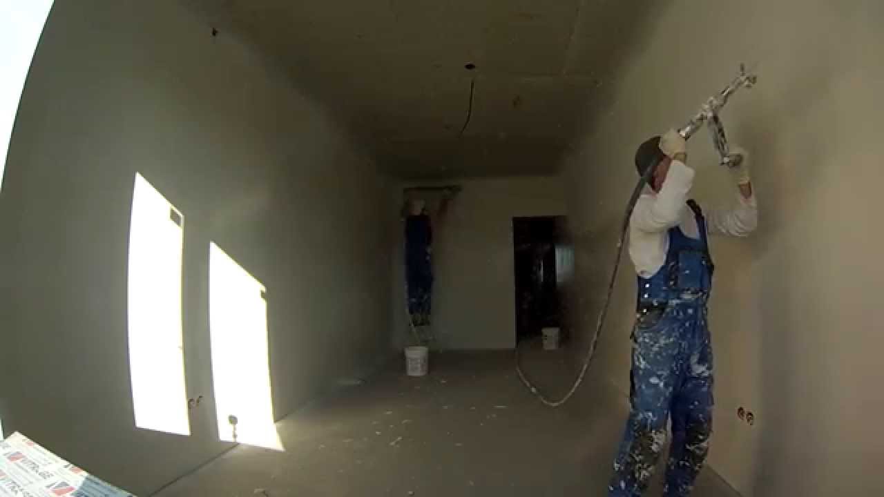 Механизированная Шпаклёвка 1000 метров в смену с каждого т-макса! - YouTube