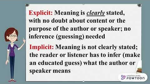 IMPLICIT AND EXPLICIT STATEMENTS