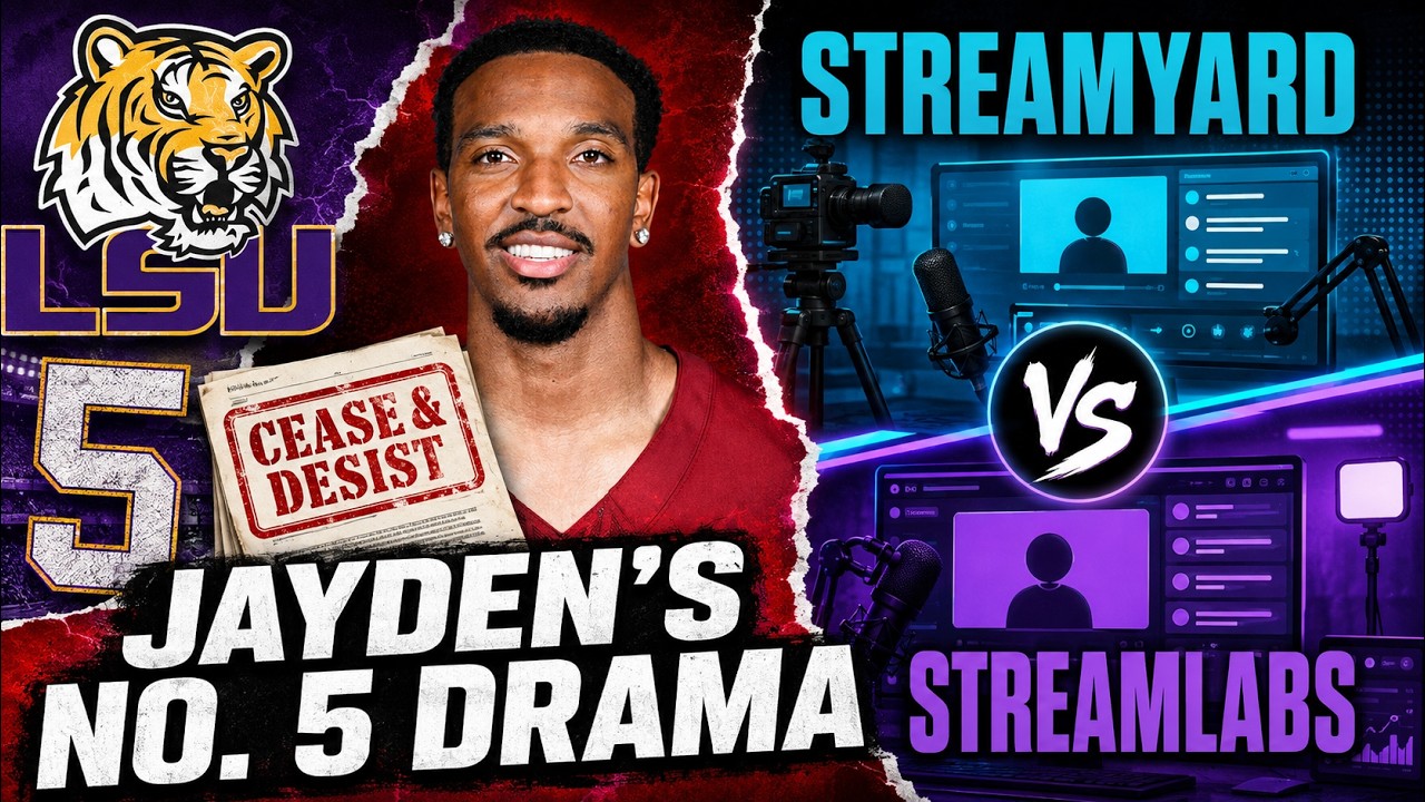 Jaden Daniels sends cease and desist to LSU over Jersey number StreamYards vs StreamLabs