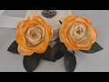 Nueva forma para hacer rosas eternas fácil / aprende hacer rosas con cinta