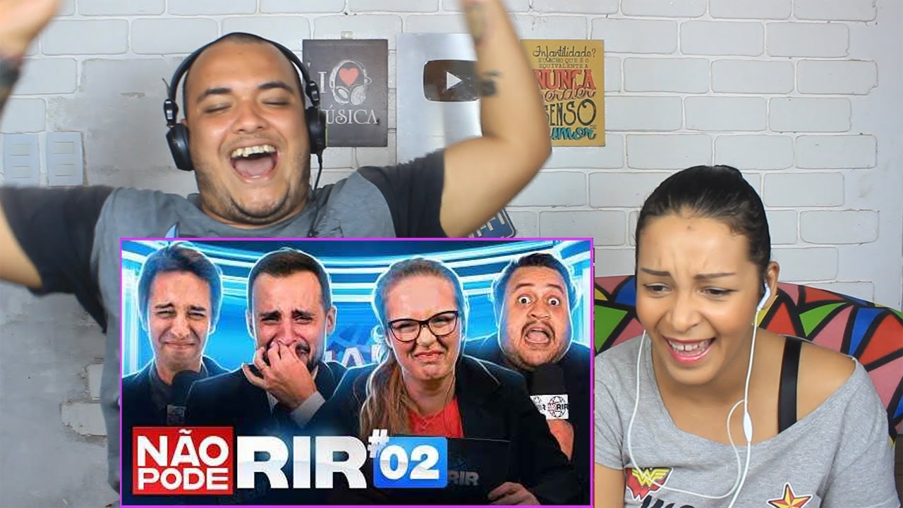 REAGINDO A JORNAL NÃO PODE RIR com Marcos Castro, Luciana D'Aulizio  ( Castro Brothers )
