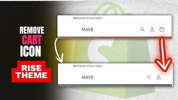 Remove CART ICON From Shopify RISE THEME Header (3 Working Methods)