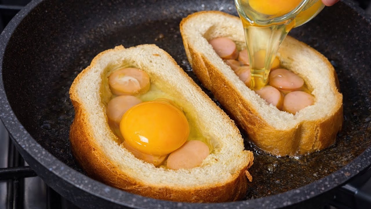 Когда у вас есть хлеб, яйца и сыр — это так вкусно! | Готово за считанные минуты