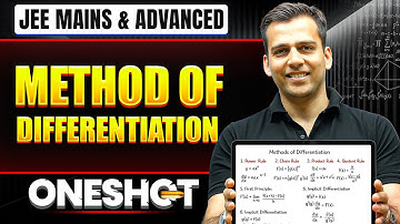 METHOD OF DIFFERENTIATION in One Shot: All Concepts & PYQs Covered | JEE Main & Advanced