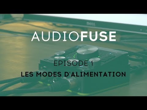 ARTURIA  : L'interface audio AUDIOFUSE - 1 Les modes d'alimentation (vidéo de la boite noire)