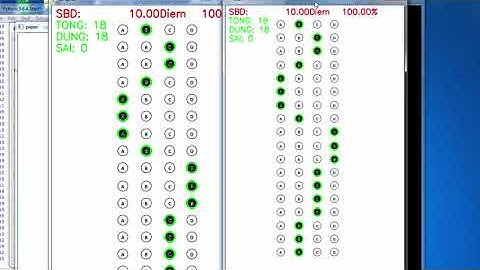 Chương trình chấm bài trắc nghiệm bằng Python OpenCV