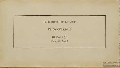 Rails 5 - Autenticación con gema devise: Video 14