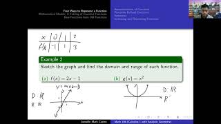 Math 106 (Calculus 1 with Analytic Geometry) - Functions and Models