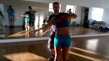 Honza Valášek a Káťa Gottfriedová - demo after Zouk workshop in Prague 15.8.2015