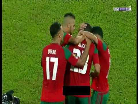 هدف المغرب العالمى ( المغرب 1-0 ساحل العاج ) "اجمل هدف فى البطولة "كأس الأمم الأفريقية-الجابون 2017