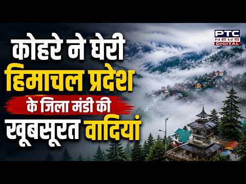 कोहरे ने घेरी Himachal Pradesh के जिला Mandi की खूबसूरत वादियां