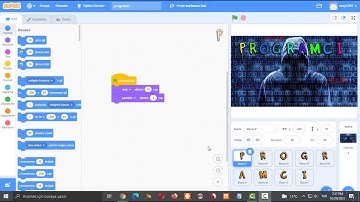 Kodlama Dersi Scratch Etkinliği:Renkli isim yazımı