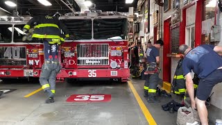 🌟 EVERYONE GOES 🌟 BRAND NEW FDNY Engine 40 And Tower Ladder 35 Responding Possible Fire