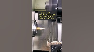How to process the brass workpiece by SL-36 with polygon device | CNC SMARTLATHE