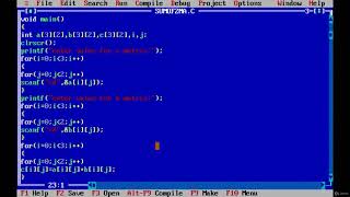 Practical c programming -13  Sum of two matrices