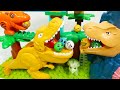 Satisfying Building Block coaster ☆ Marble Run ASMR Dinosaur Slope and Dinosaur Tunnel course