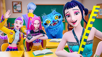 RUMI & ZOEY at SCHOOL! KPop Demon Hunters Animation