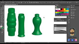 3d bottle_ adobe illustrator