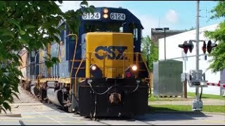 [CSXT]6124 EMD GP38-2S Ex-B&O & 2780 EMD GP38-2 Ex-CR Leads Y105-25 With 2nd Gen K5LA Fay NC