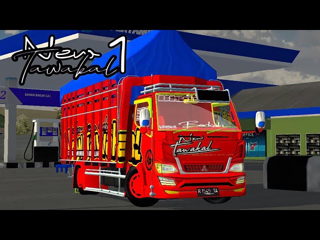 Mod bussid truk Canter new tawakal 1 //Bus Simulator Indonesia class=