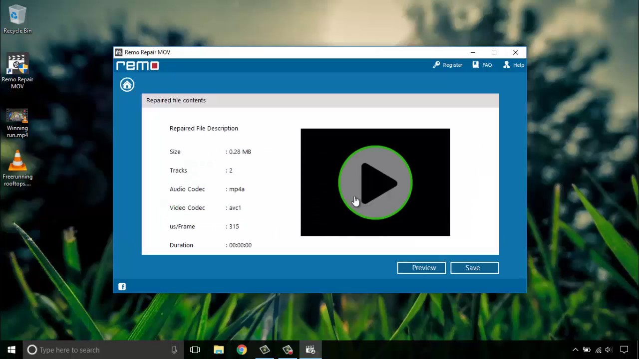 Fix Damaged MOV Video files YouTube