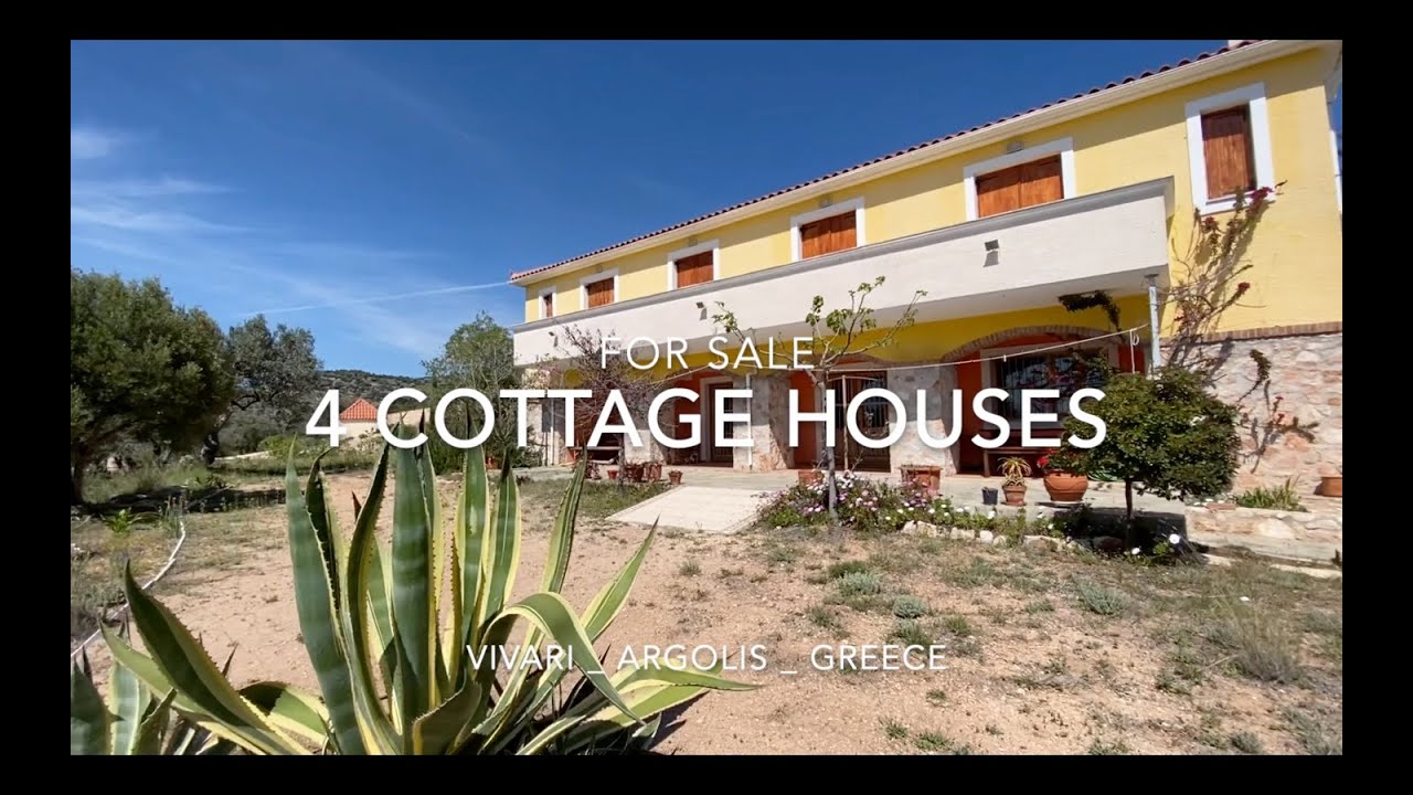 4 Cottages Houses Vivari Argolis Greece SOLD YouTube