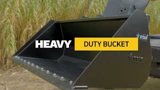 Heavy Duty Bucket Attachment by Star Industries - Material Handling from Herc Rentals