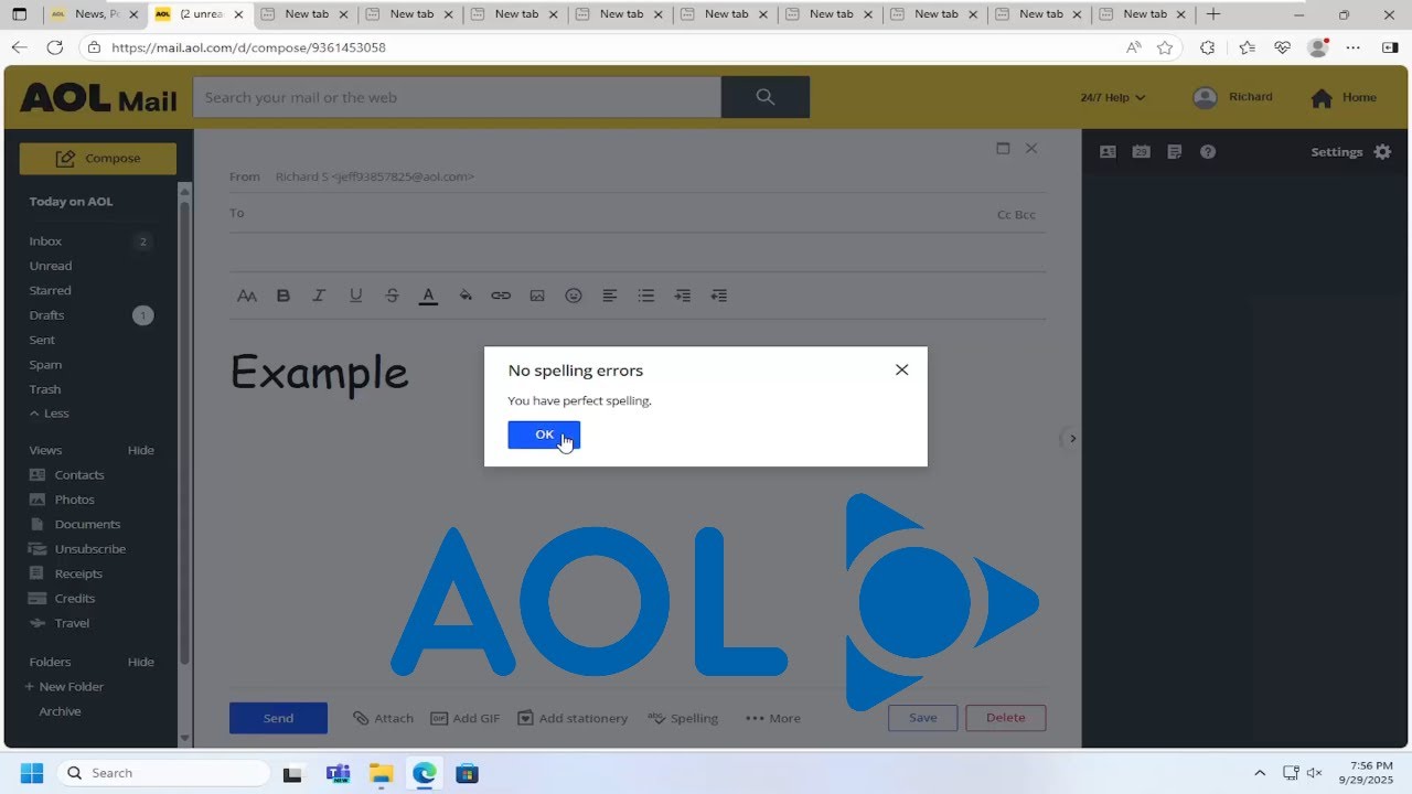 Как запустить проверку орфографии в электронной почте в AOL Mail [Руководство]