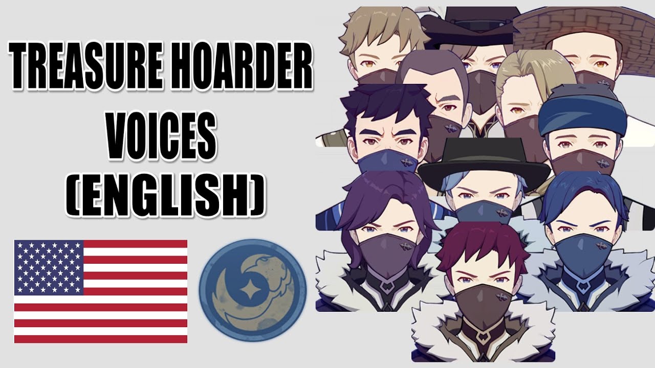 Genshin Impact Treasure Hoarder Voices (English) YouTube