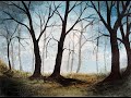 Beautiful Tree Landscape Painting with Watercolor | Paint with David | Easy watercolor painting