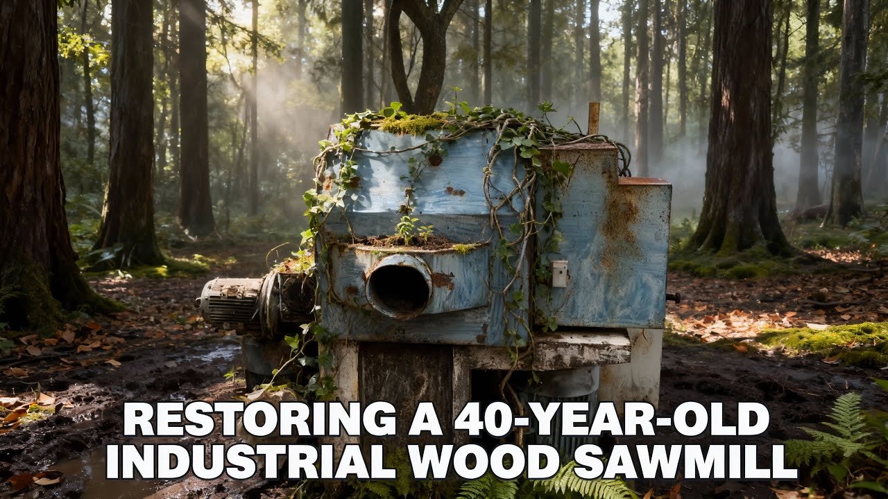 Restoring a 40-year-old industrial wood chipper // From rusty relic to working like new 🌲