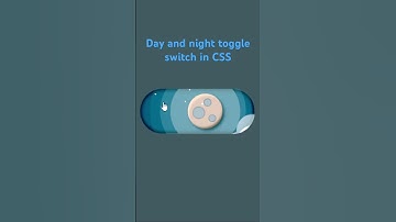 Cool day and night toggle switch button in html and css #viralshorts #youtubeshorts #coding