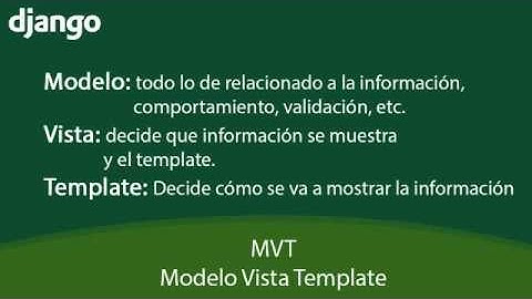 Curso Django  MTV vs MVC