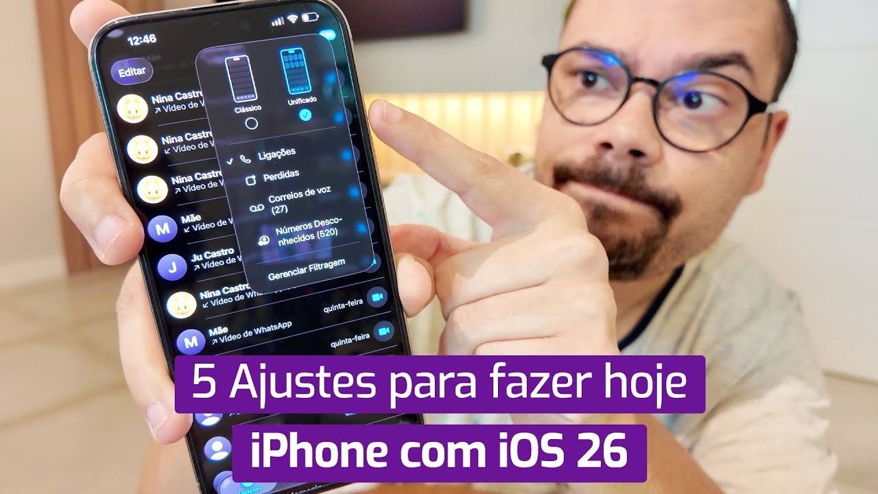 5 Ajustes que vão melhorar seu iPhone com iOS 26 - YouTube
